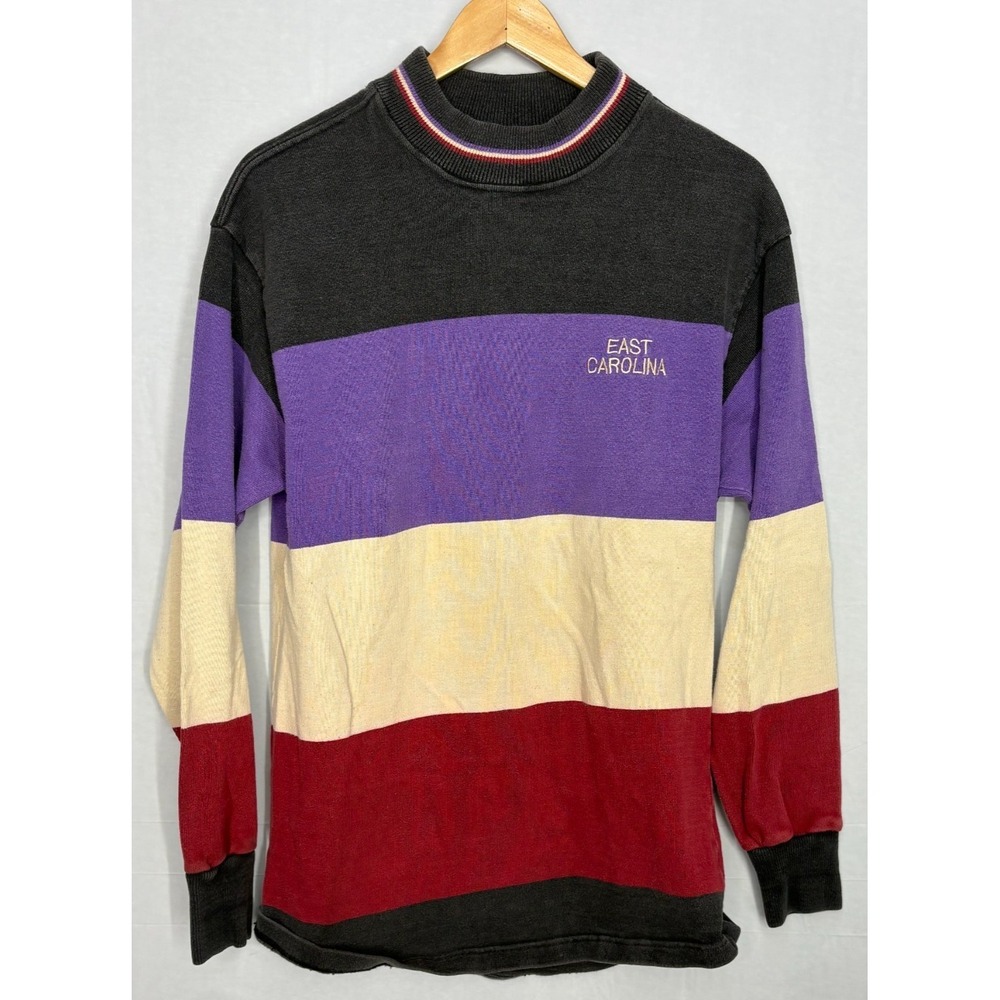 East‎ Carolina Sweatshirt Mens Multicolor Medium Vintage The Real One Barbarian